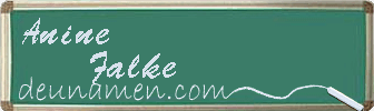 Anine Falke Visitenkarte